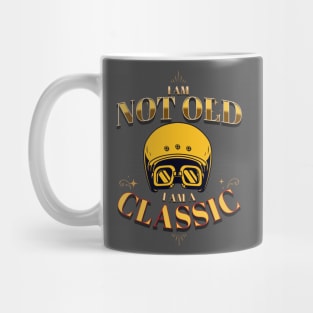 I AM NOT OLD I AM A CLASSIC HELMET VINTAGE RETRO Mug